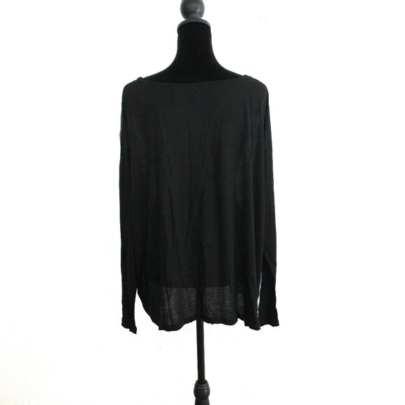 Fate, Multi- color abstract Women's long sleeve blouse, shiny/smooth - Picture 6 of 9